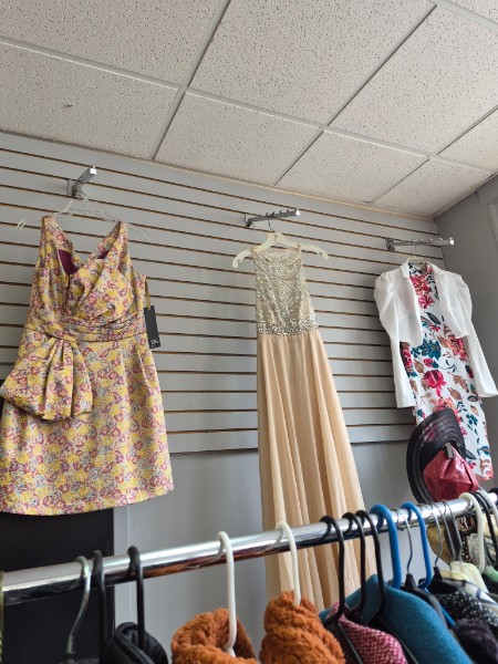 Community clothing closet: interior